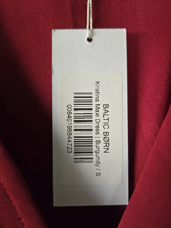 Baltic Born Wine Red Wrap Maxi Dress with Side Slit - Picture 5 of 5